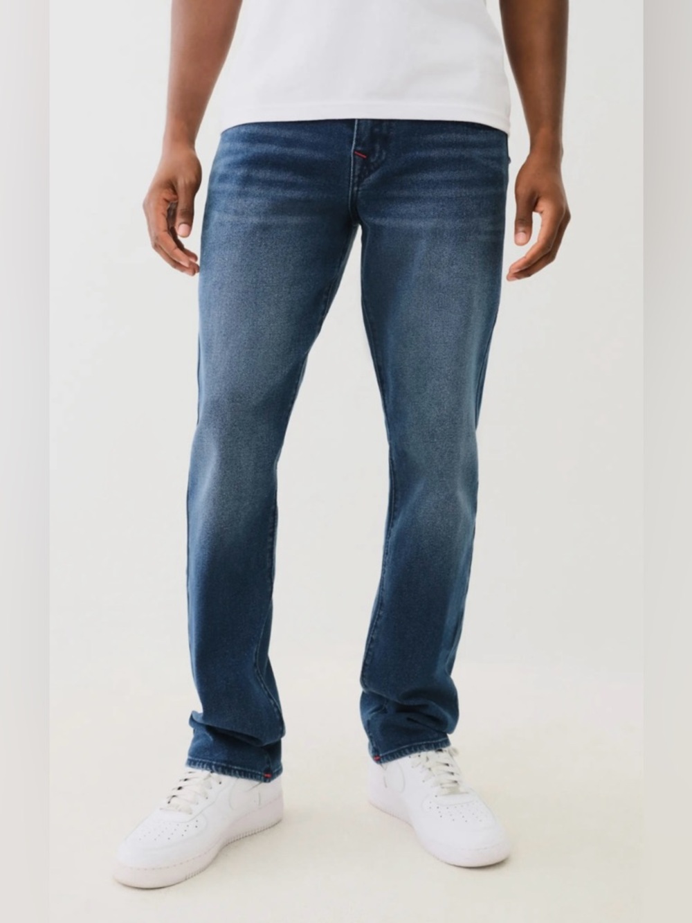True Religion Ricky Big T Flap Relaxed Straight Dark Shivering Wash Jeans 32/34